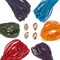 John Bead Assorted Colors Natural Hemp Kit Cord with Shell Beads, 20 lb.